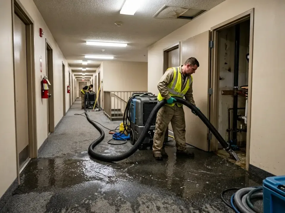 multi-unit-apartment-hallway-f-005 — frequently asked questions, Emergency Burst Pipe Water Extraction & Removal in Cherokee…